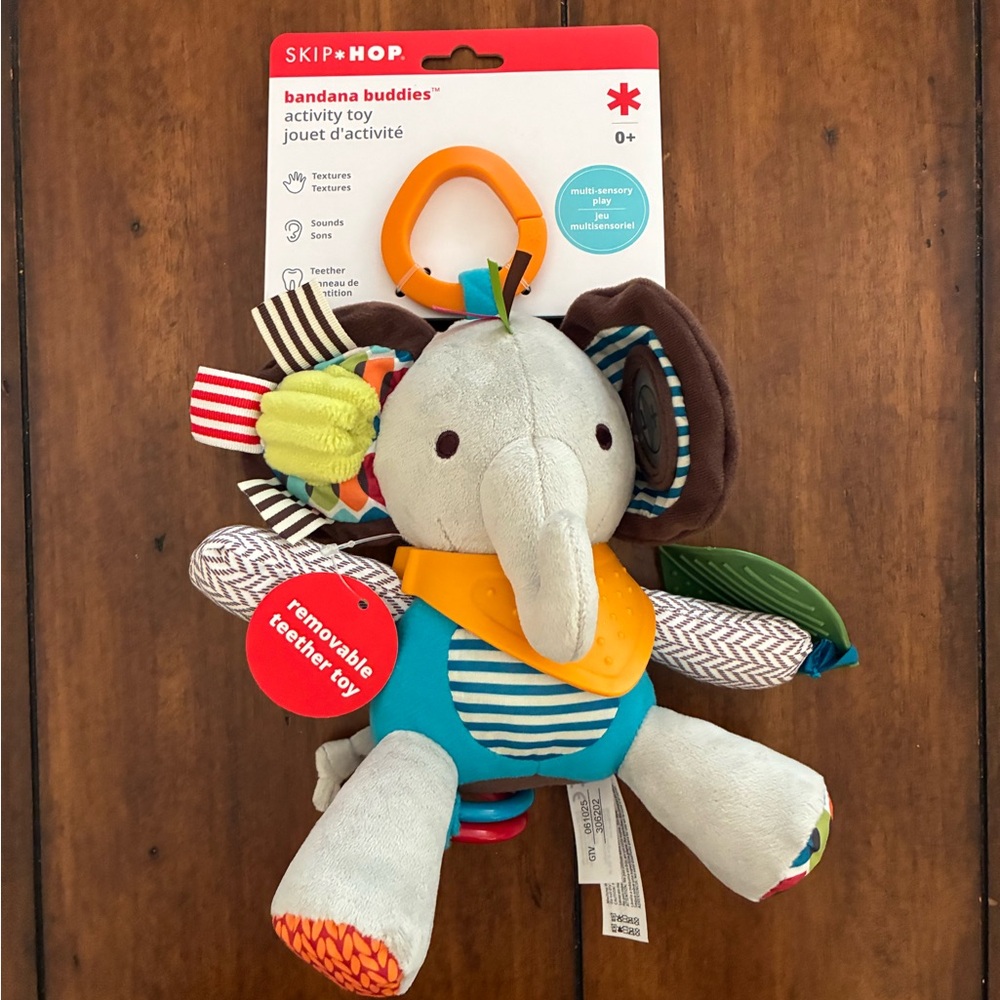 Skip Hop Elephant Bandana Buddies Activity Toy